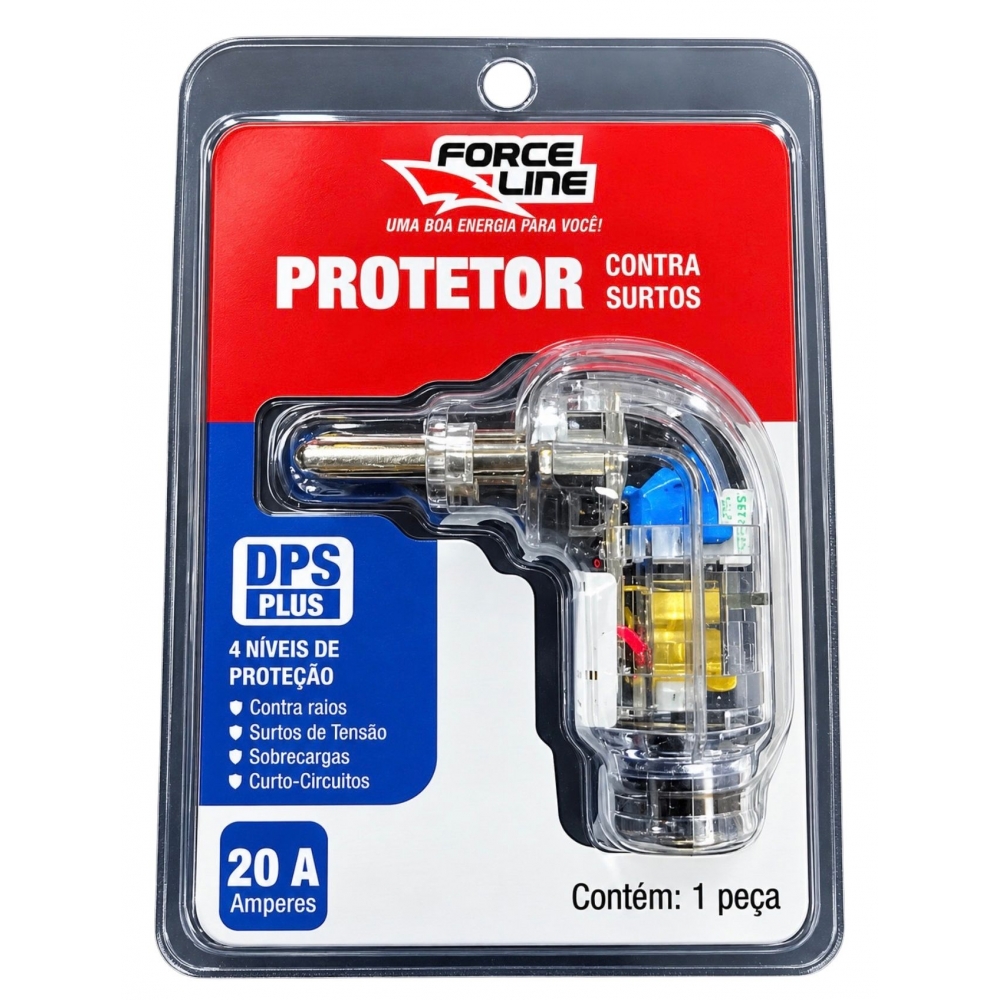 PROTETOR DPS PLUS 20 A 90º TRANSPARENTE - Padrão