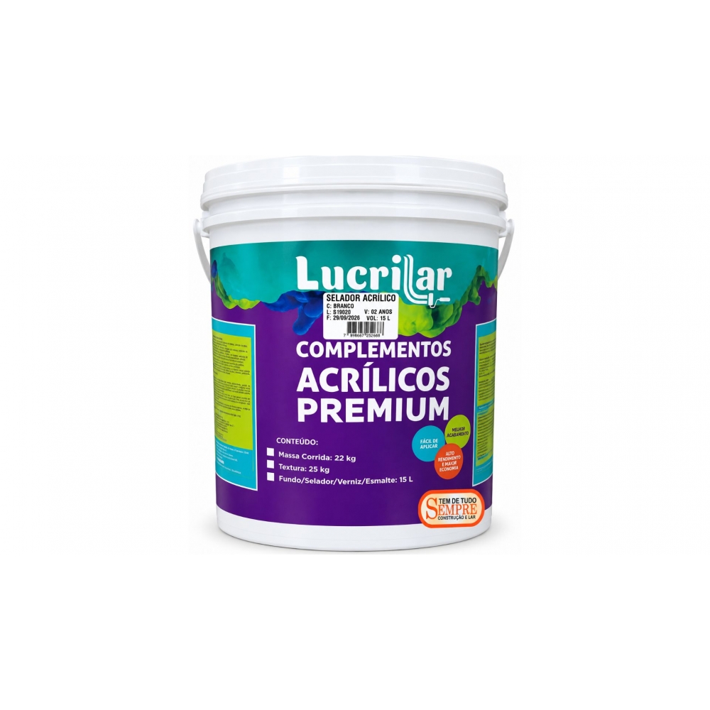 SELADOR ACRILICO LUCRILAR 15 LIT - Padrão
