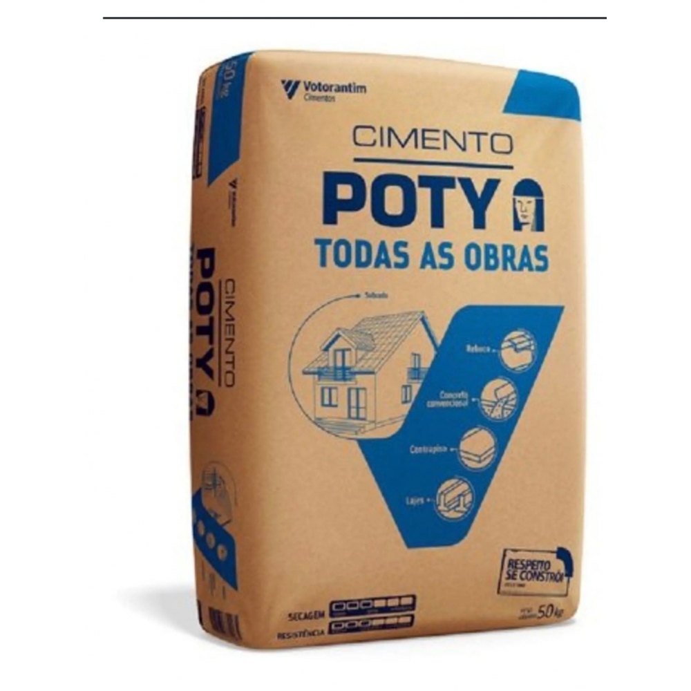 CIMENTO  *POTY 50 KG TODAS AS OBRAS - Padrão